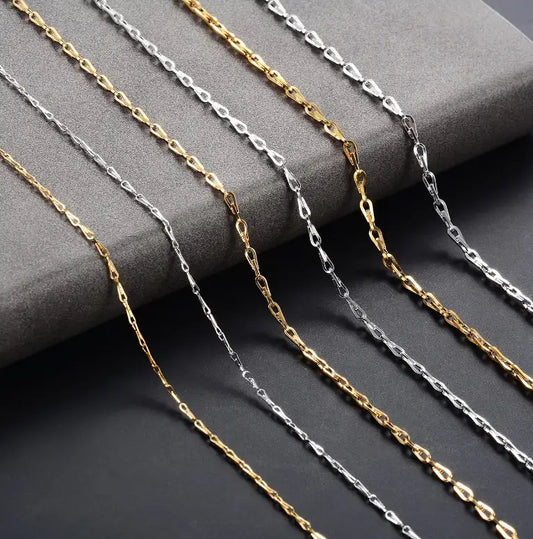 Collana Catena 316L in Acciaio Inossidabile – Oro e Argento