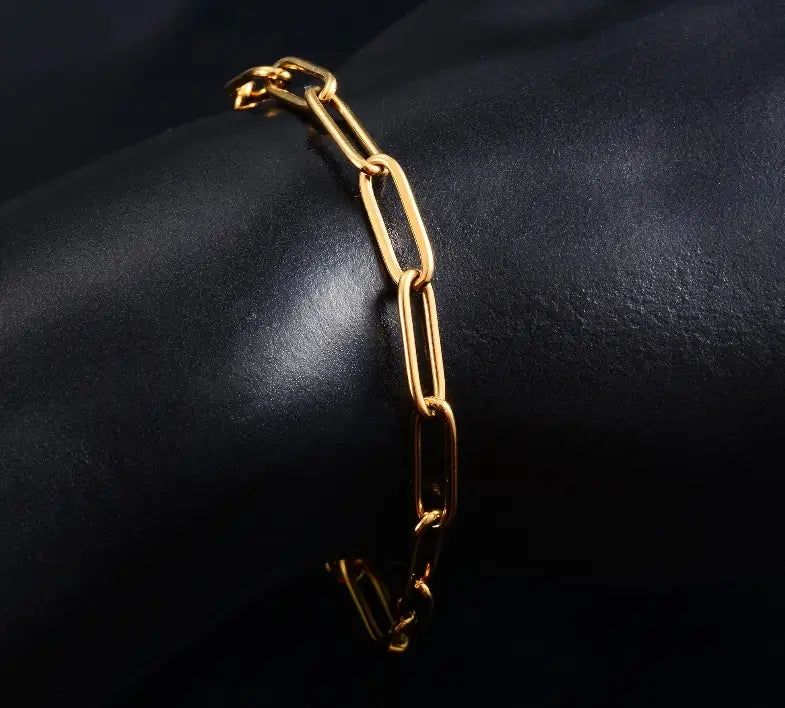 Bracciale a Catena in Acciaio Inossidabile – Oro o Argento
