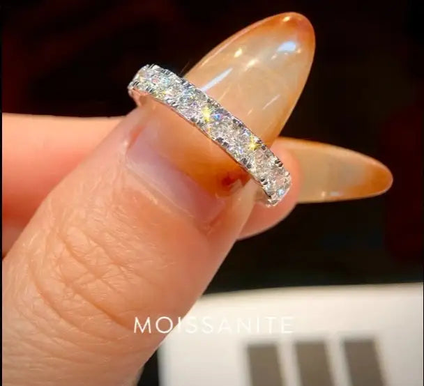 Anello in Moissanite Bianca – Argento Sterling 925