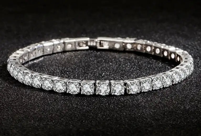 Bracciale Tennis in Argento Sterling 925 con Zirconi – Eleganza Senza Tempo